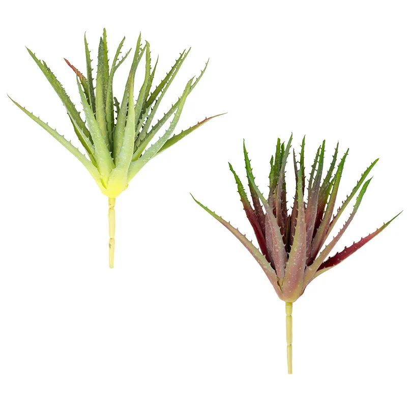 Simulation succulent bouquet sawtooth stinging touch aloe vera Home decorating indoor potted green plant fake flower | Дом и сад