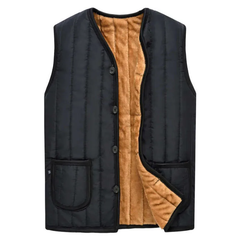

Mens Jackets Sleeveless Vest Winter Men's Warm Down Vest Dad Father Homme Casual Thicken Waistcoat Chalecos Para Hombre