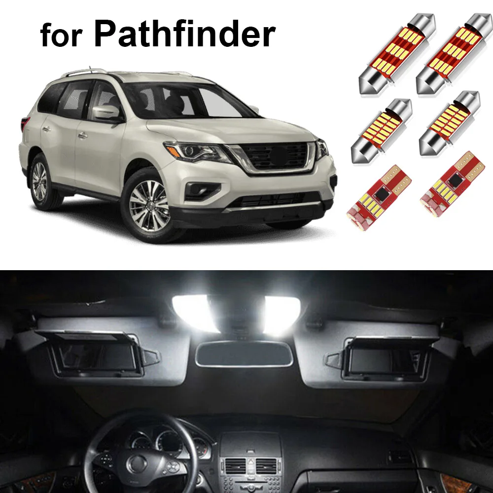 Can bus светодиодная лампа для освещения салона автомобиля Комплект Nissan Pathfinder WD21 R50