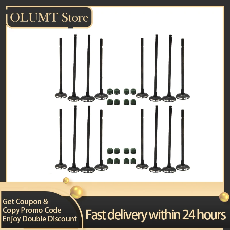2/8 пар деталей двигателя мотоцикла Впускной Выпускной клапан комплект стержней