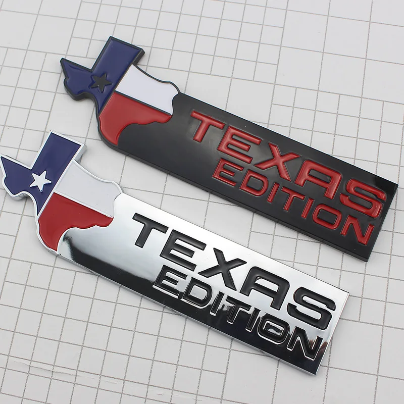 

2X 3D ABS TEXAS EDITION Sticker Emblem MASON Lone Star Badge for Universal Cars Motorcycle Decorative Car Styling