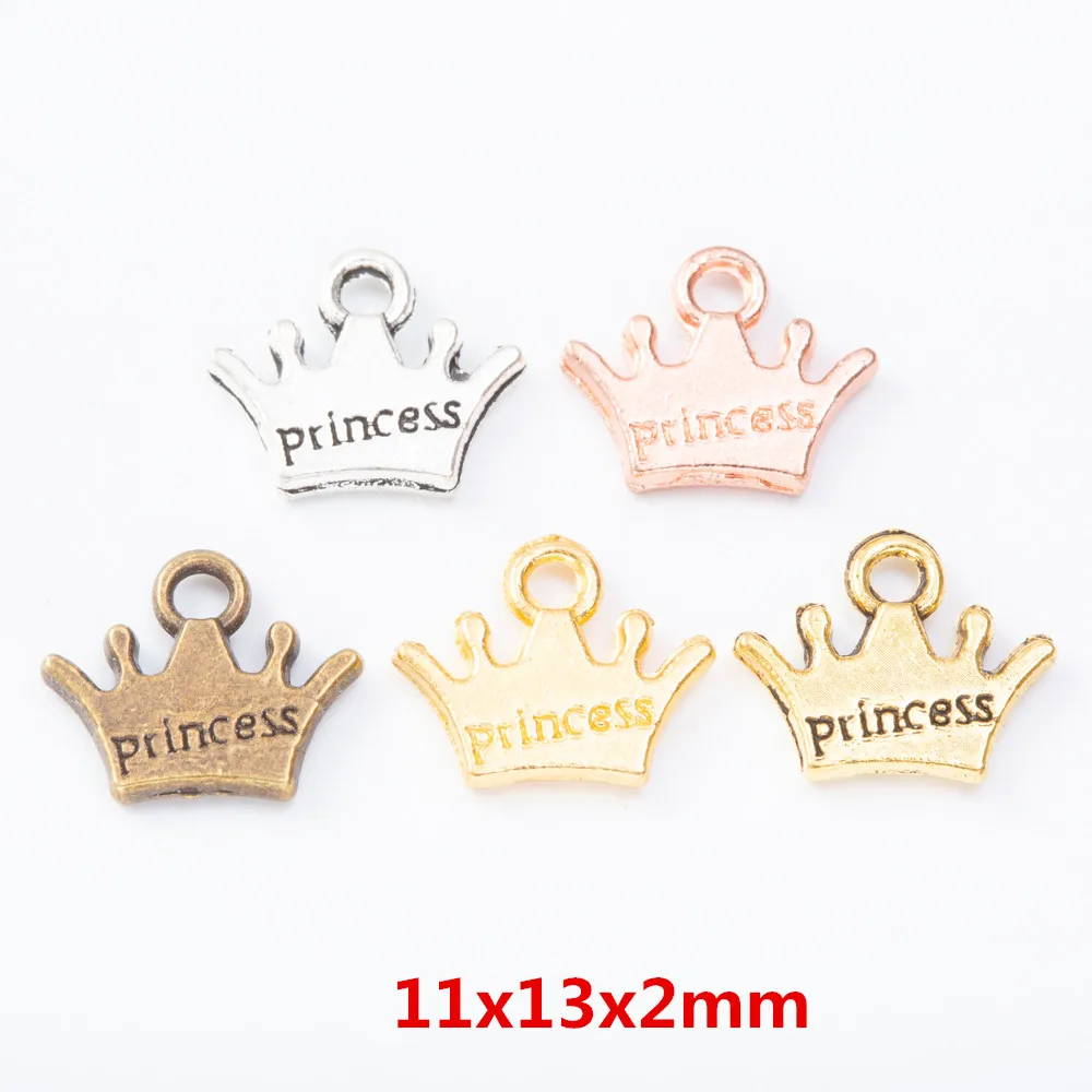 

280 шт. подвеска в виде короны в стиле ретро, цинковая фотография, Европейский стиль, изготовление ювелирных изделий 7356B