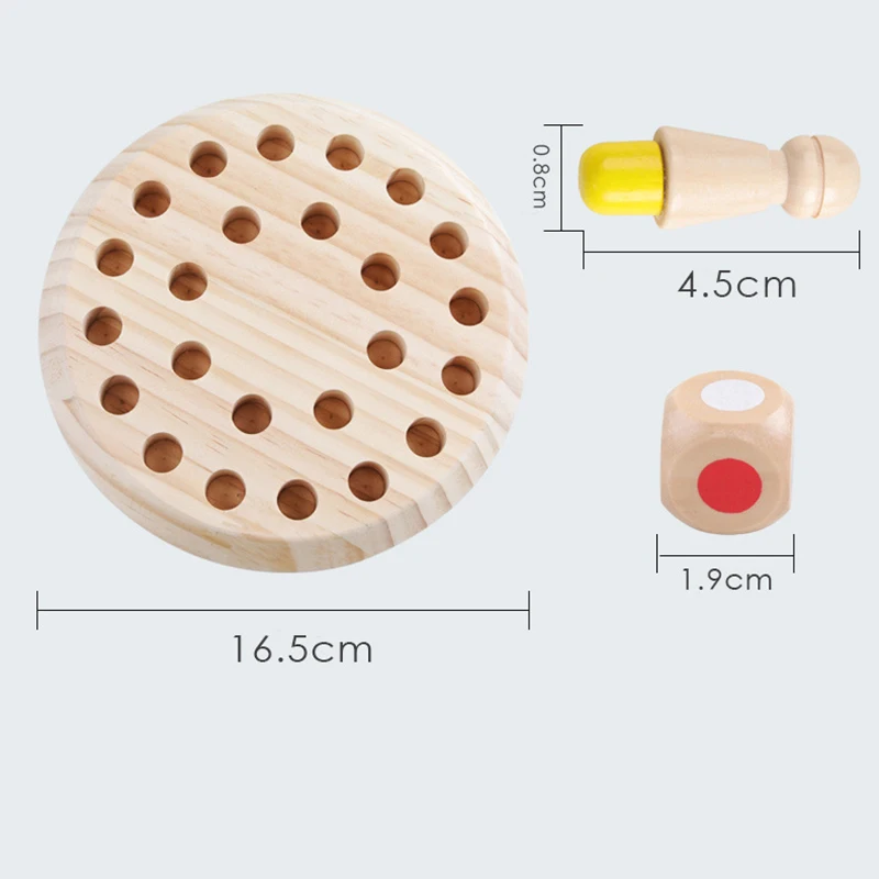 Montessori Educational Kids Wooden Memory Match Stick Chess Game Fun Block Board Color Cognitive Ability Toy for Gift | Игрушки и хобби