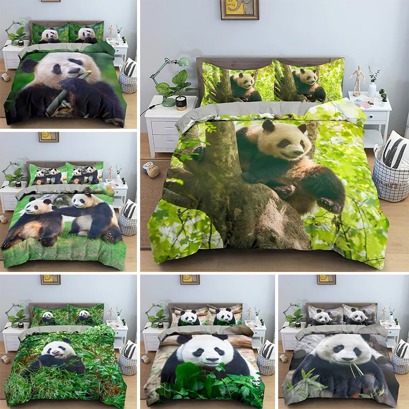 

Подарочные футболки с рисунком панды; 2/3 шт. Постельное белье бамбук одеяло крышки, способный преодолевать Броды для взрослых детей постель...