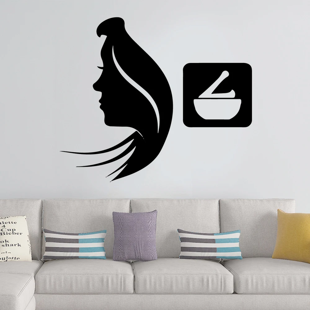 Резные настенные Стикеры для спа салона самоклеющиеся художественные наклейки