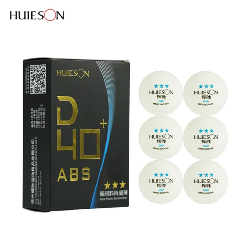 

6pcs Table Tennis Balls 3 Star D40+mm Seamed Ball Professional ABS Table Tennis Training Tournaments Ping Pong Balls White Sport