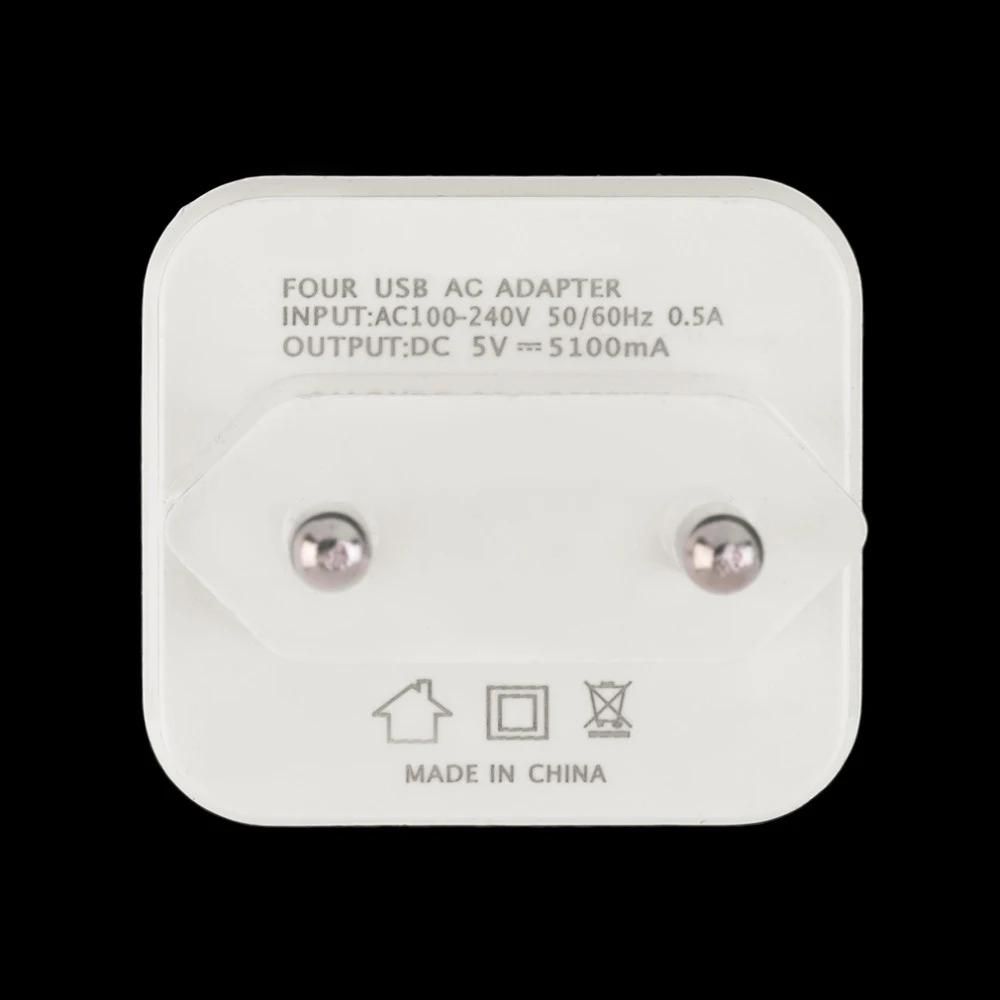Сетевое зарядное устройство с 4 USB портами|Электрические вилки| |