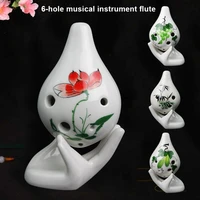 ocarina 6 holes short mouth ceramic c key musical instrument professional for beginner sec88