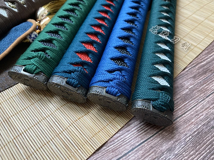 Ручка японского самурайского меча ручной работы 26 см набор кирсит цука/фучи