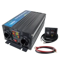 1000w 12v 24v dc solar wind power off inverter 110v 220v ac output pure sine wave inversor with lcd screen ship from spain