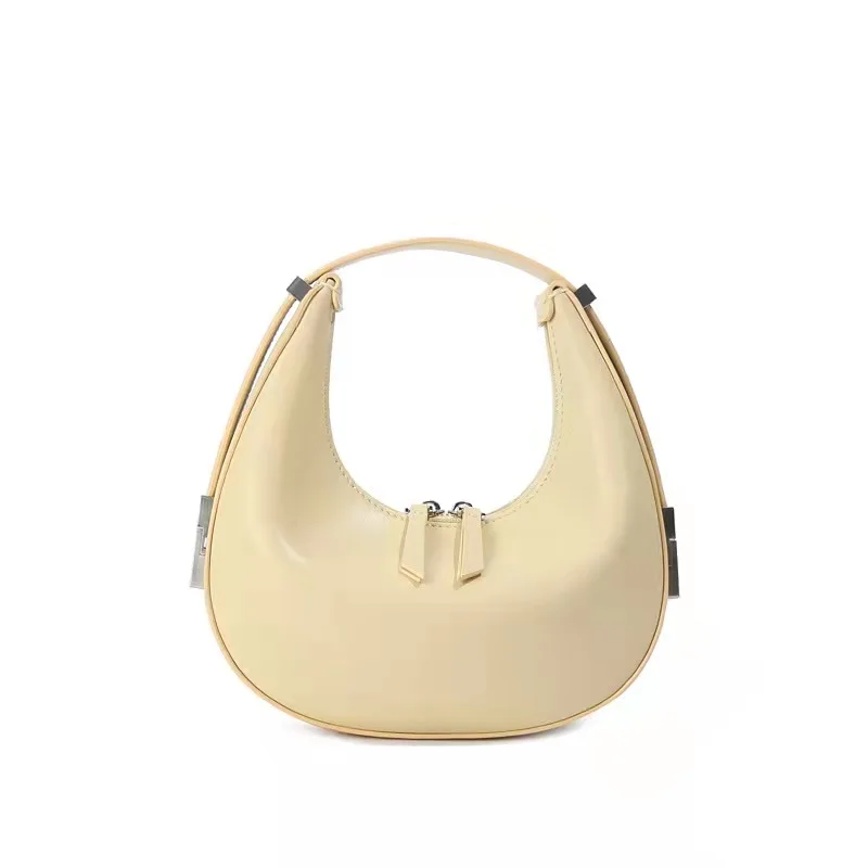 

2021 European and OK American Ladies Crescent Shoulder Retro Small Round Handbag 1885