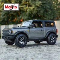 maisto 124 2021 ford bronco badlands grey static die cast vehicles collectible model car toys