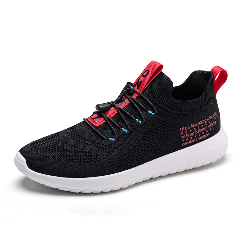 Black Red ONEMIX мужские кроссовки 9908 Повседневное легкий бадминтон на открытом воздухе дышащая обувь для прогулок с подошвой из вулканизированной теннисная обувь для мужчин большой размер 47 - Цвет: Black Red