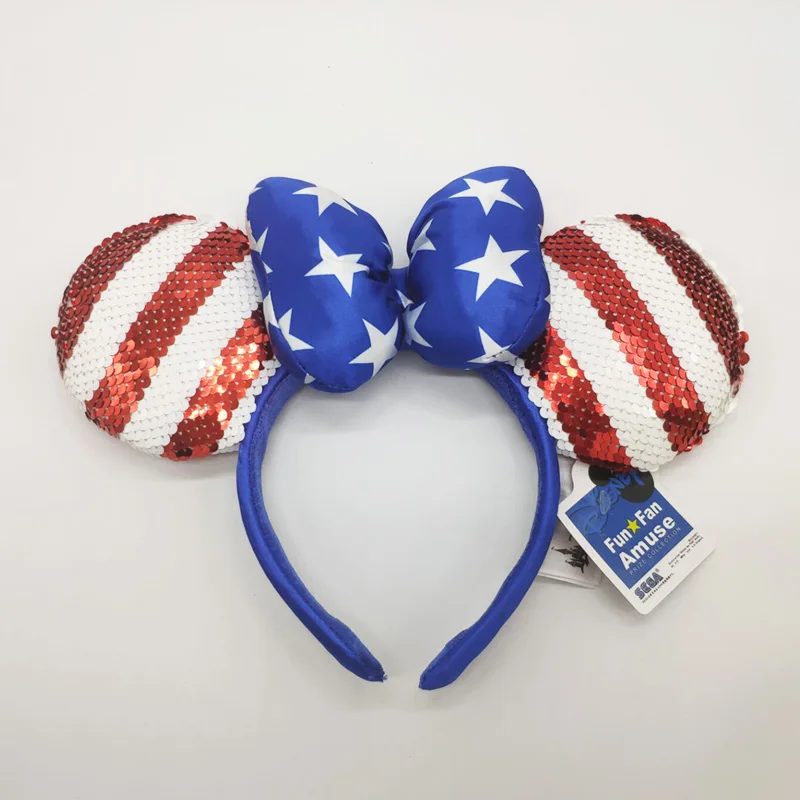 B Disney маленький мир оголовье уши Микки милый мультфильм шаблон девочка игрушка головной убор День Рождения украшения, рождественские подарки - Цвет: B