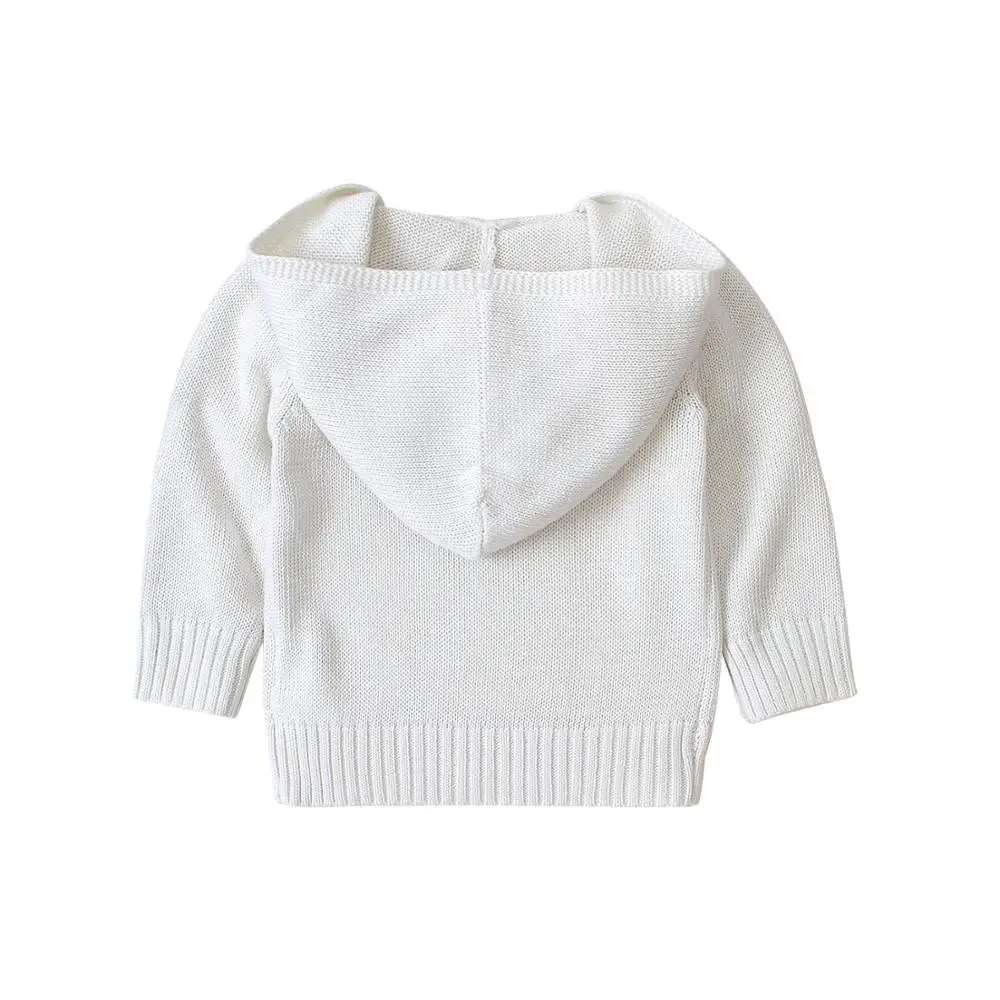 Детские свитера для мальчиков вязаные джемперы с рисунком кролика новорожденных