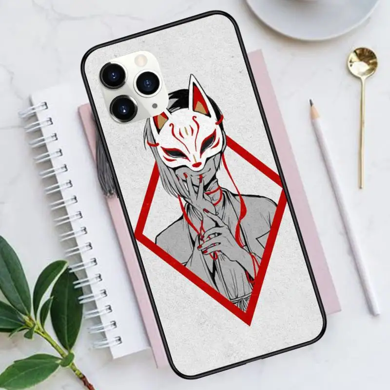 

Japanese Style Anime Fox Phone Case for iPhone 11 12 mini pro XS MAX 8 7 6 6S Plus X 5S SE 2020 XR