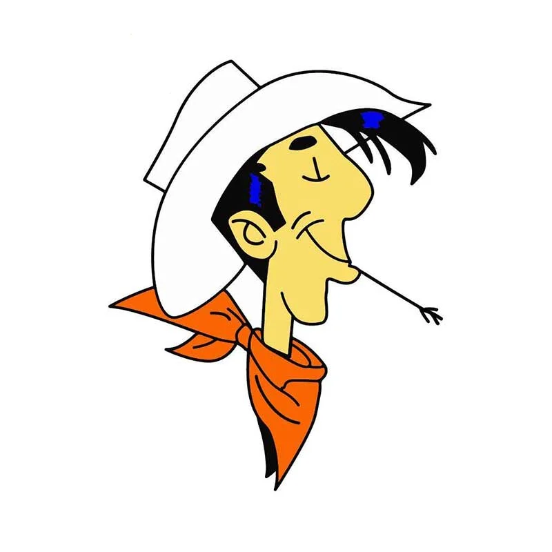 

Cartoon Car Styling Lucky Luke Phone Comic Car Stickers Vinyl Car Sticker Graffiti Sticker 3D Stickers Body for Car 13*10.5cm