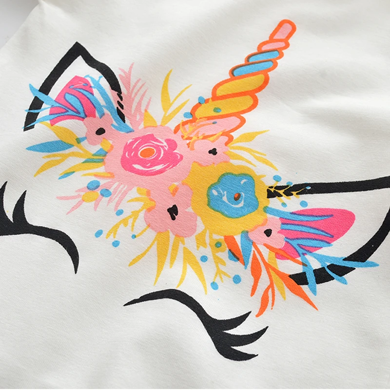 Комплект одежды для новорожденных и маленьких девочек Единорог комбинезон с