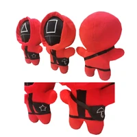 1pcs 20cm30cm the korean tv series cosplay figure squid game administrator square round shape triangle plush doll toys gifts