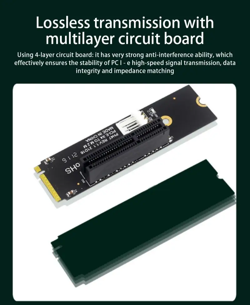 Переходник NGFF M.2/PCI-E 4x 1x для видеокарт | Компьютеры и офис