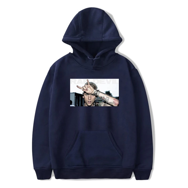 

Забавные толстовки с капюшоном Aikooki Hot MGK Machine Gun Kelly для мужчин и женщин, модная повседневная толстовка в стиле хип-хоп с принтом MGk Machine Gun Kelly, п...