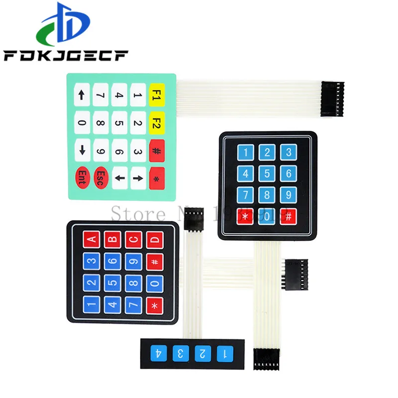 Aliexpress - 10pcs 3x4 Matrix Keypad Membrane Switch For Arduino 12 Keys