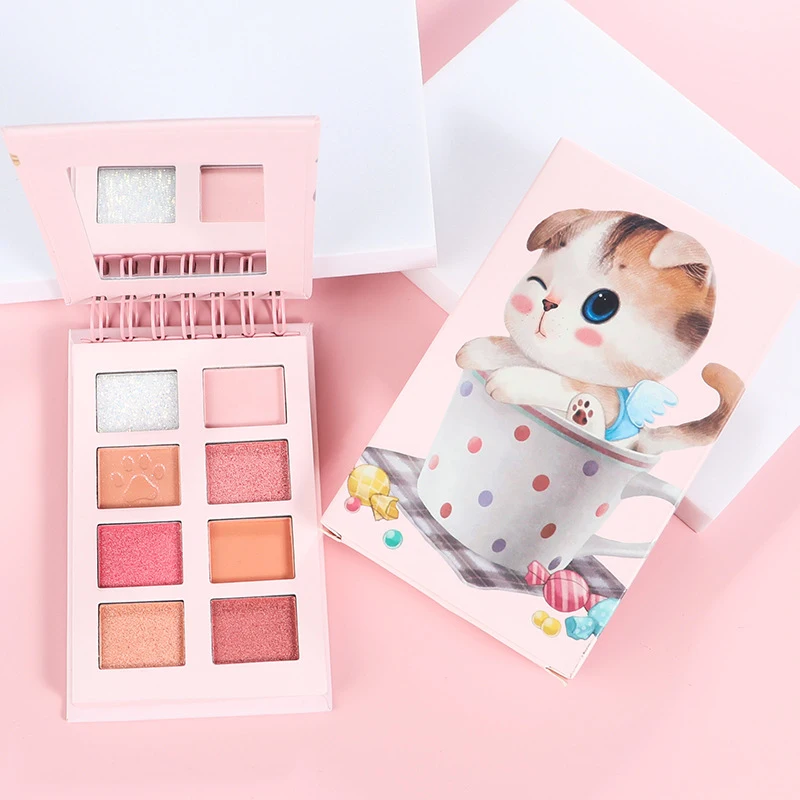 

8 видов цветов Тени для век Палитра матовый блеск Творческий тени для век Гладкий порошок Водонепроницаемый стойкий не размазывает TSLM2