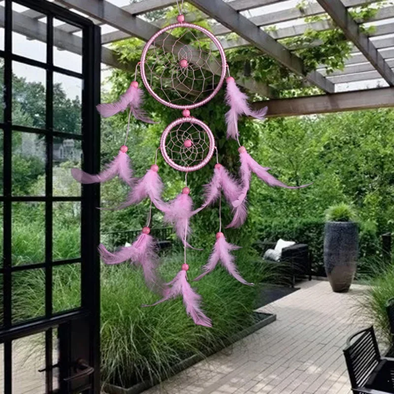 

Double Circle Dream Catcher Wall Hanging Decorations for Kids Boys Girls Bedroom