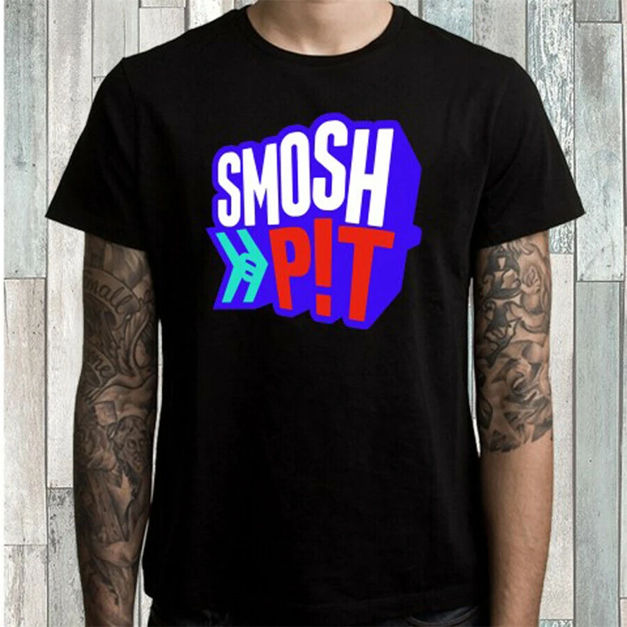 Smosh Pit известный Vlogger логотип мужская Черная Футболка размер s m L Xl 2Xl 3XL 20Xl футболка