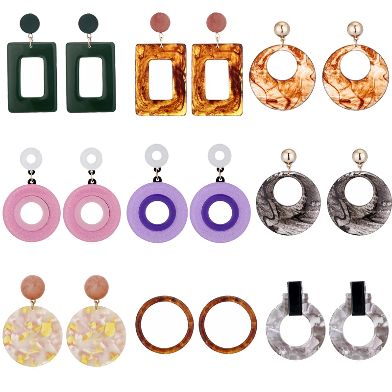 Европейские и американские преувеличенные серьги в форме цветка из сплава с