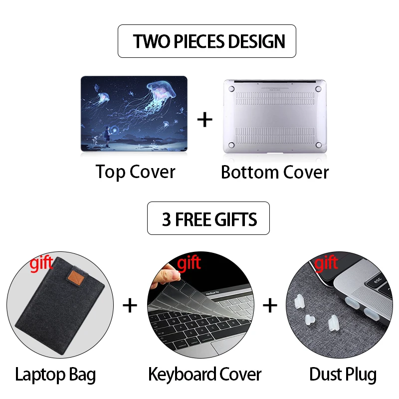 Чехол для ноутбука MTT Macbook Pro 13 15 16 дюймов A2289 A2141 мультяшный чехол Mac book Air 11 6 12 Retina 3 4