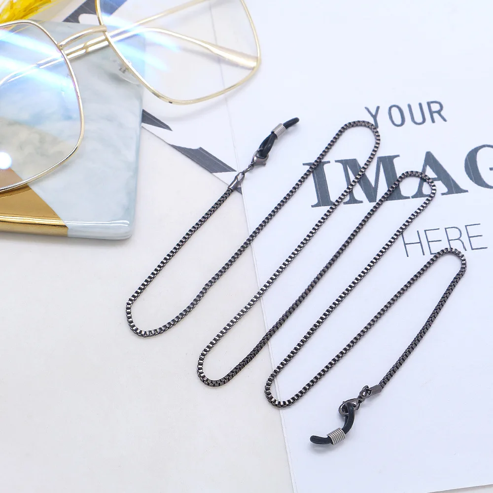 Черные солнцезащитные очки цепочка для очков держатель маски ремешок женщин