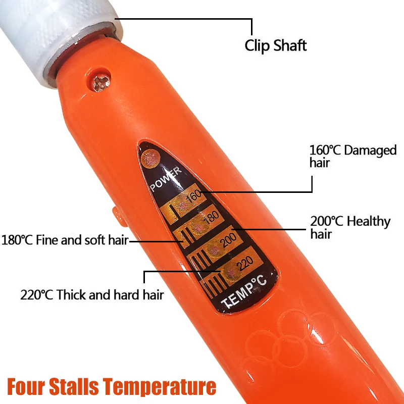 Профессиональная 9 мм Глубокая цельная завивка для завивки волос регулировка