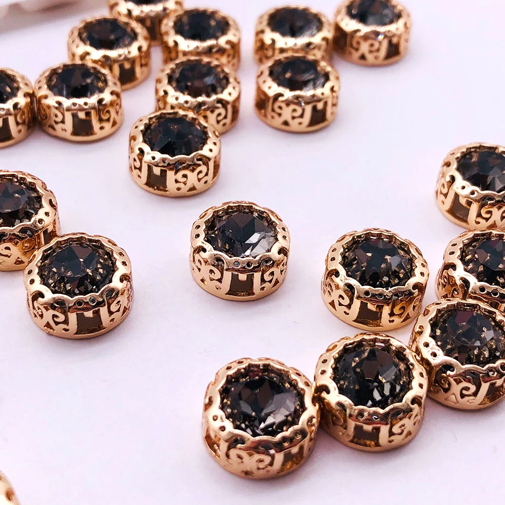 DIY принадлежности и набор тканей драгоценные камни Золотое гнездо коготь основа