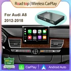 Беспроводной автомобильный декодер Apple CarPlay Android для Audi A8 2012-2018, с MirrorLink AirPlay Car Play USB HDMI задняя камера BT