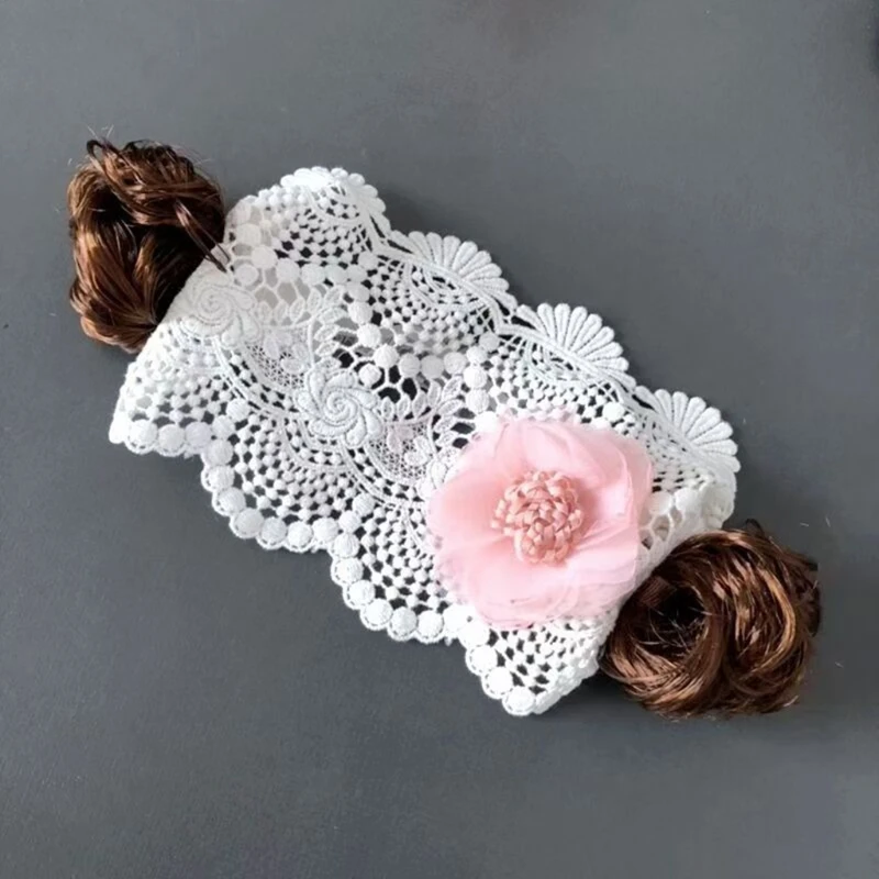 

MXLE Creative Baby Girl Headband Bangs Curly Wig Hairband for Toddler Infant Photography Props Hair Accessories