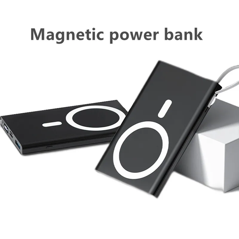 

15W wireless power supply external battery for iPhone13 12 Pro Max Mini fast charging magnetic power supply essential for travel