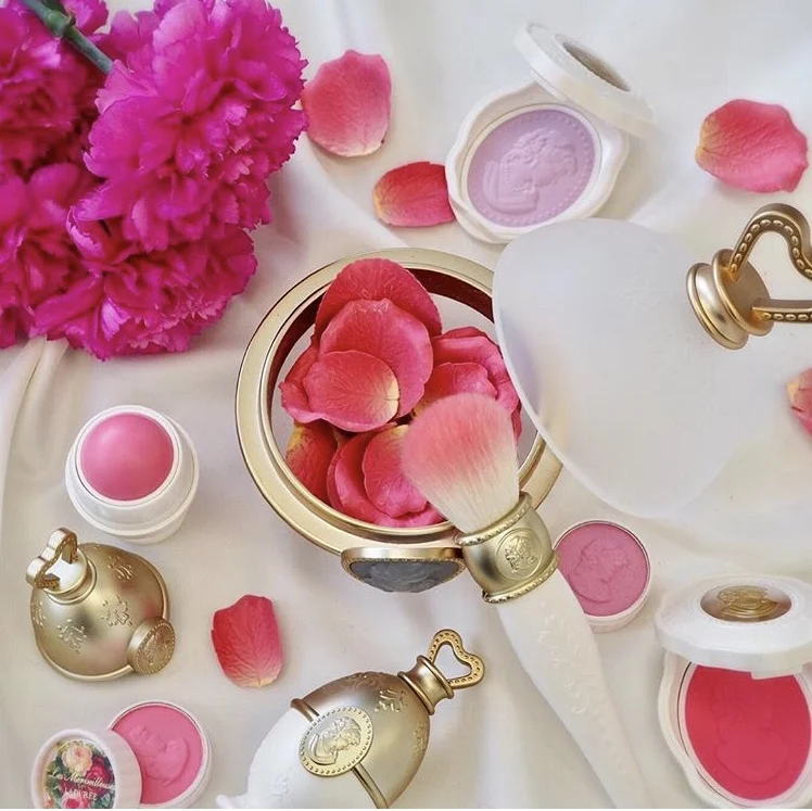 

Crown Gold Makeup Face Cheek Powder Containers Pot Luxurious Brushes Holder Storage Container Beauty Tool