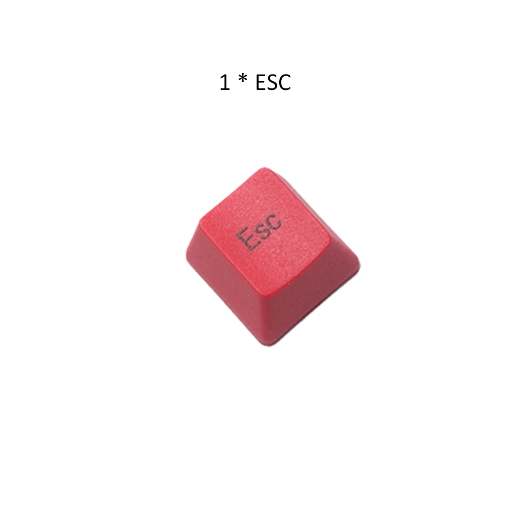 PBT красный цвет без символов колпачки для ключей ESC стрелка WASD пробел колпачки для Cherry Mx Переключатель механическая клавиатура OEM профиль - Цвет: Keycap 5
