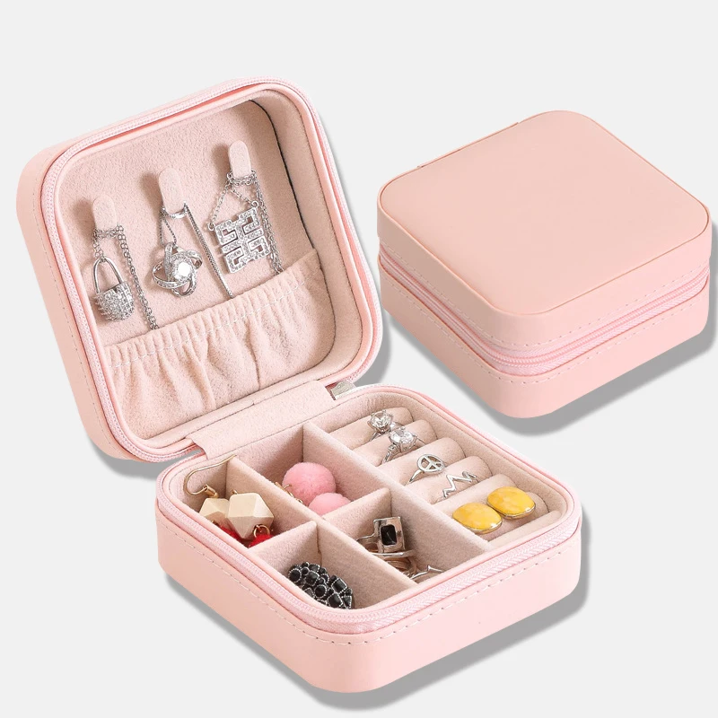 Шкатулка для хранения ювелирных изделий дорожная коробка косметики помады