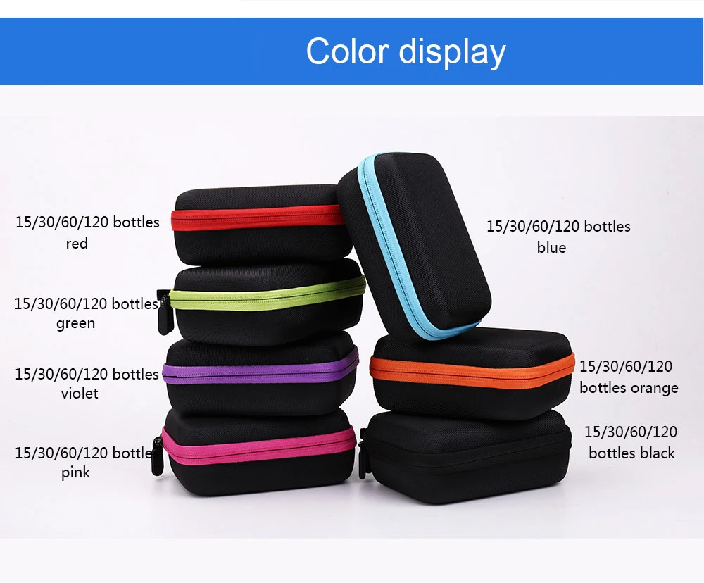 5D Diamond Painting Storage Box 30/60/120-Slot Handmade Accessories Tools Mosaic Jewelry Beads Container Jar Zippered Case