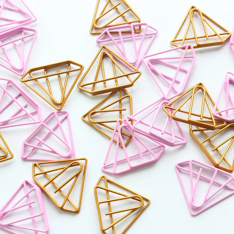 Domikee милые кавайные золотые розовые в форме бриллианта офисные школьные