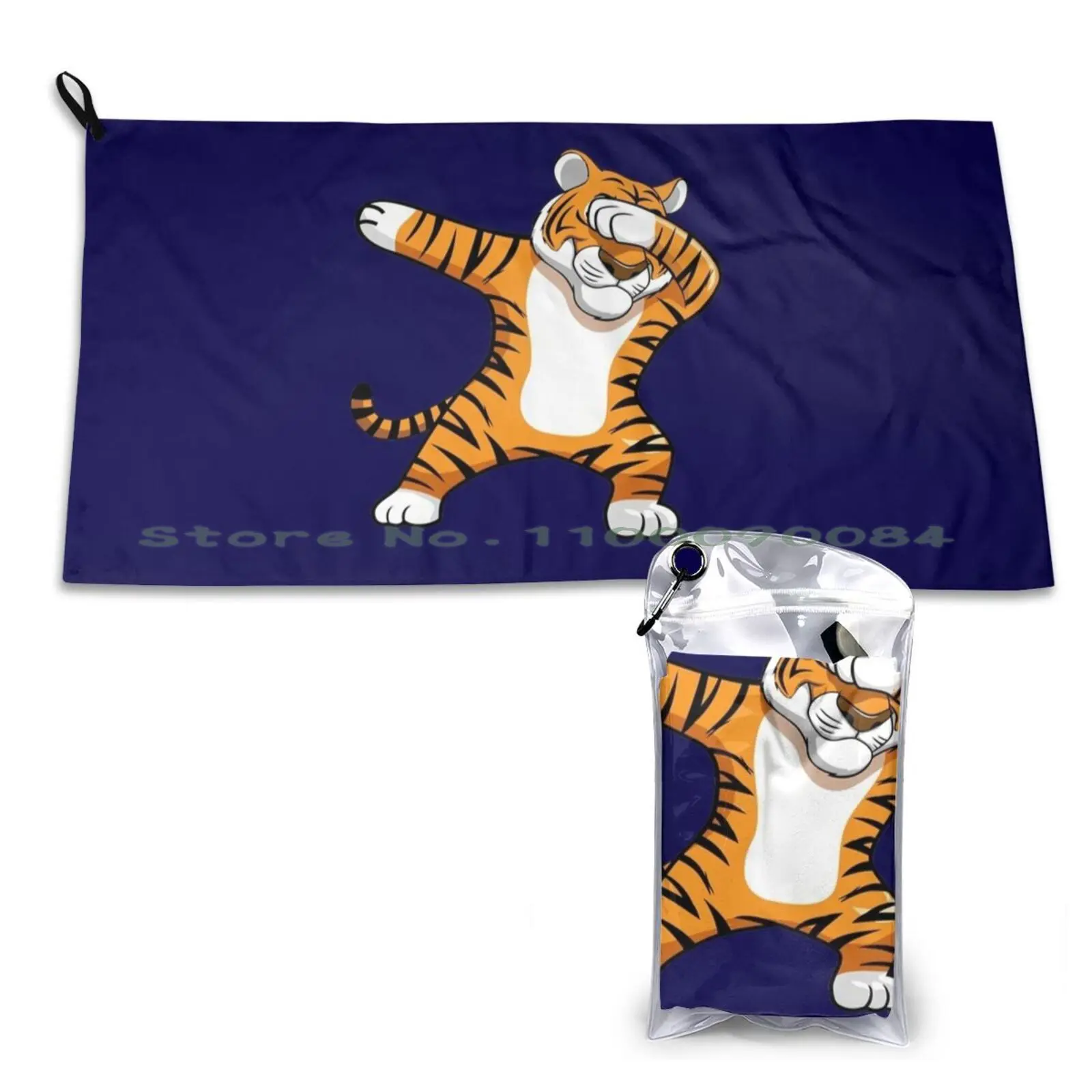 Талисман Bdaz Dabbing Tiger для футбола быстросохнущее полотенце спортзала ванны