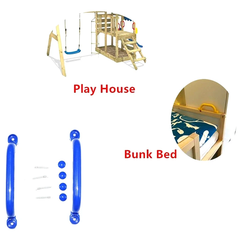 2 шт. синие ручки с ручкой твердые безопасные игрушечные набор для скалолазания