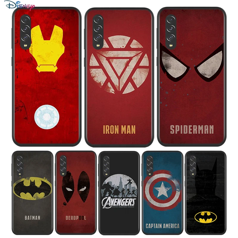 

Black Soft Avenger Marvel Superhero Logo For Samsung Galaxy A90 A80 A70 A70S A60 A50 A40 A30 A30S A20S A20E A10 A10E Phone Case