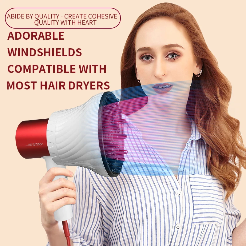 Universal Hair Diffuser Adaptable for Blow Dryers with Rotatable Design Curly Large Wind Hood Fixed Shape Dispersing | Красота и