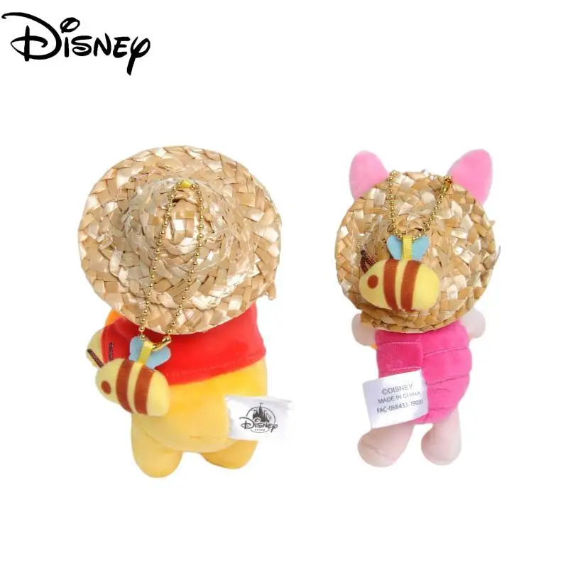 

14Cm Disney Pooh Bear Plush Stuffed Backpack Ornaments Pendant Anime Doll Birthday Gifts Toys