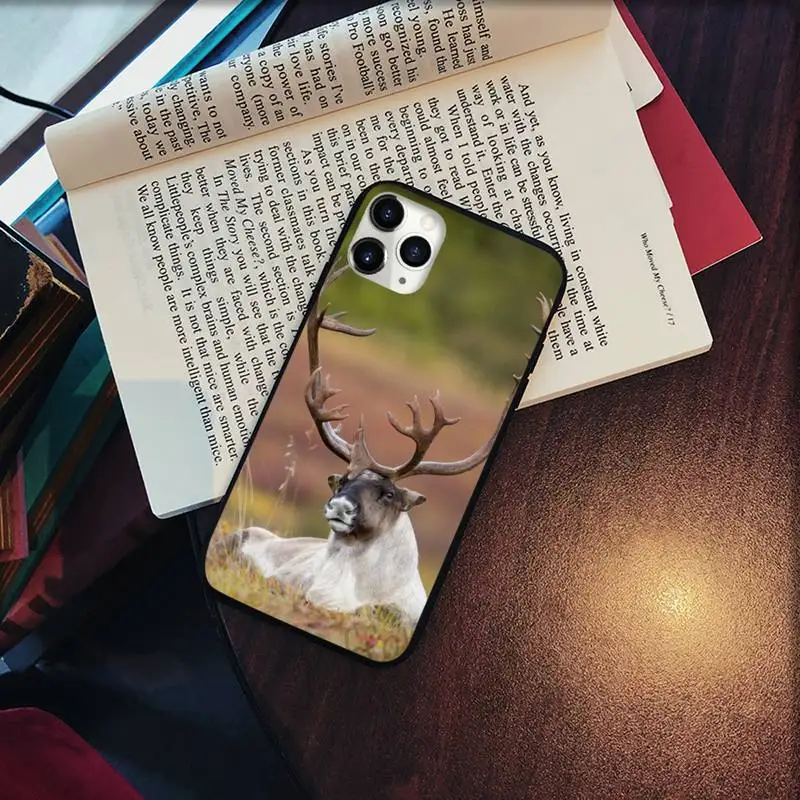 

Stag Bull Moose Reindeer Deer Phone Case for iPhone 11 12 pro XS MAX 8 7 6 6S Plus X 5S SE 2020 XR Soft silicone