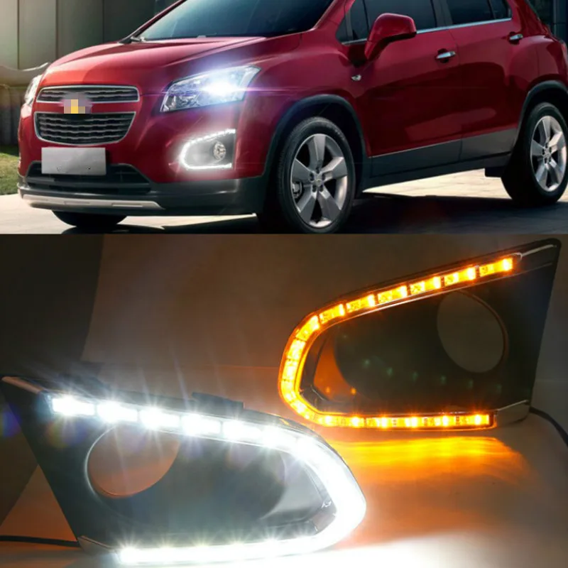 1 комплект для Chevrolet TRAX Chevy 2014 2015 2016 светодиодный DRL Габаритные огни дневного света