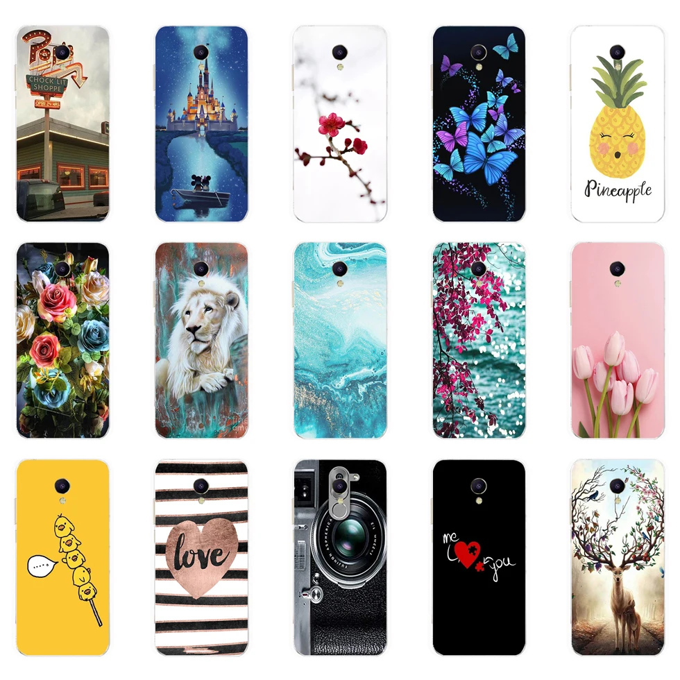 For Meizu M5C Case Silicon Soft TPU Phone Cover for M5S M 5 S Coque Bumper full 360 Protective fundas cute cat dog 2 | Мобильные